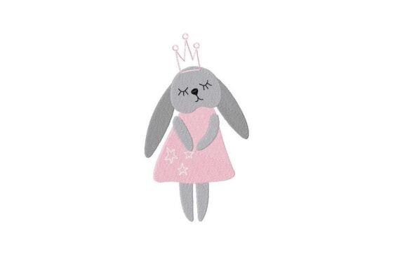 Download Princess Bunny Embroidery Design - Embroidery Collection