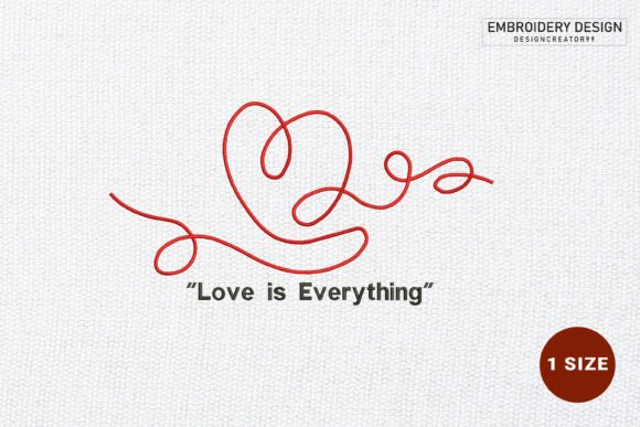 Download Love Embroidery Design - Embroidery Collection