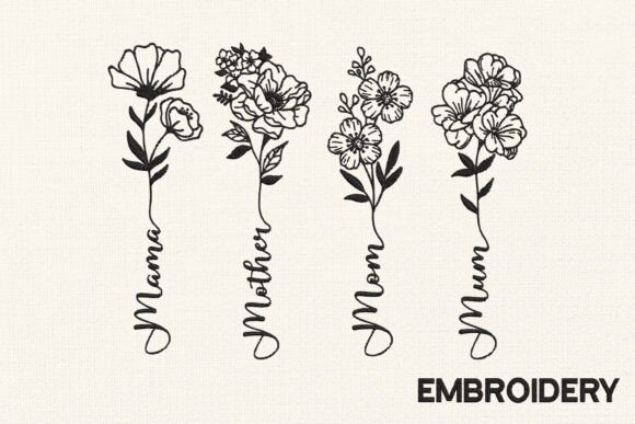 Download Mother's Day Floral Embroidery Designs - Embroidery Collection