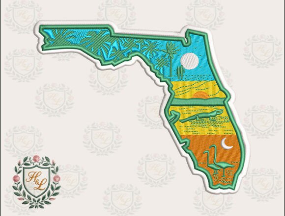 Download Layers of Florida Embroidery Files - Embroidery Collection